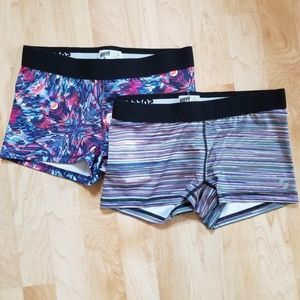 Two Soffe Dri Fit Spandex Shorts